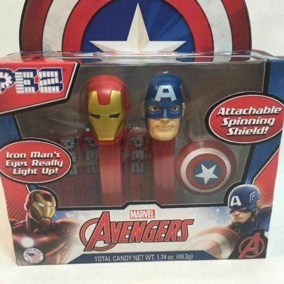PEZ MARVEL AVENGERS IRON MAN CAP AMERICA collect‎ - Picture 6 of 10